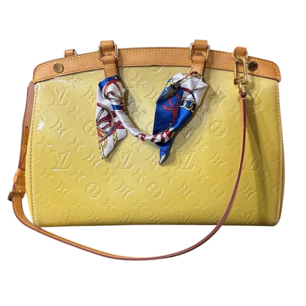 Louis Vuitton Yellow Vernis Brea EUC - Picture 2 of 11